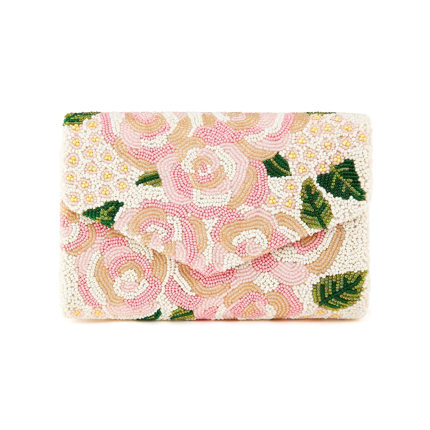 Pink Floral Envelope Handbag