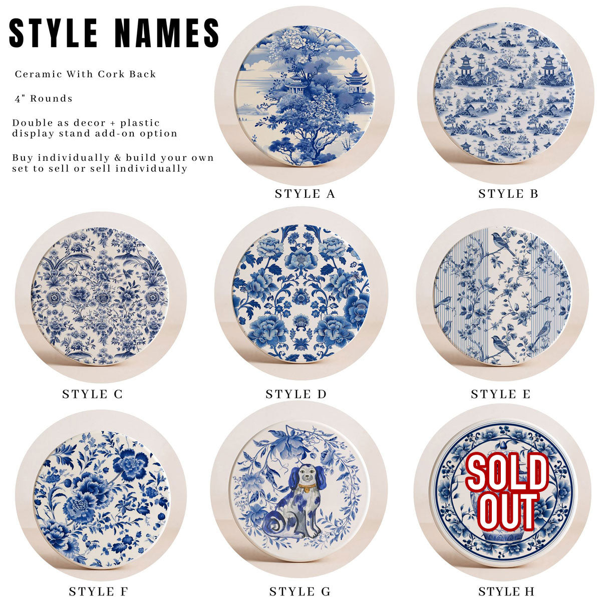 Chinoiserie Coasters