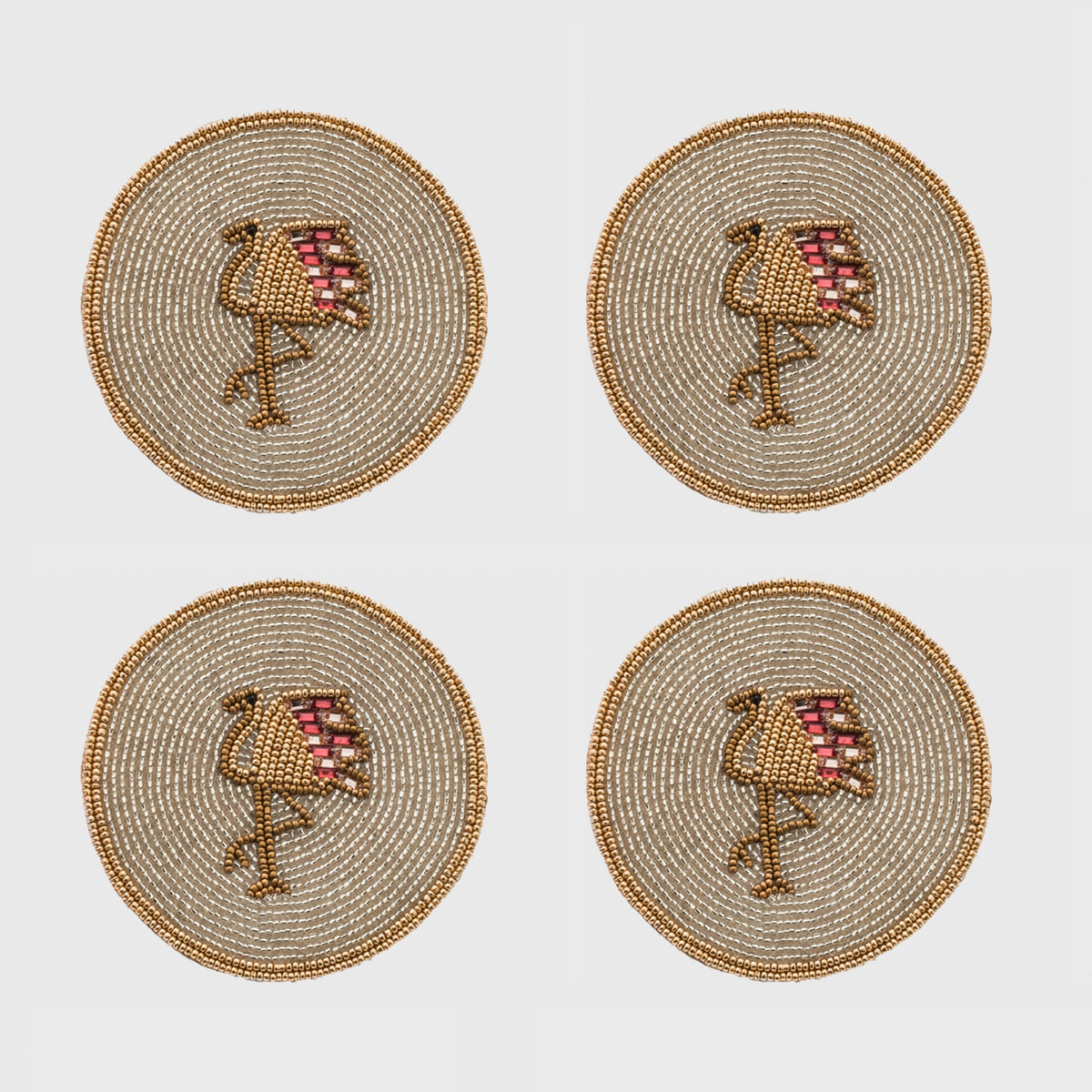 Flamingo Coasters – Set of 4
