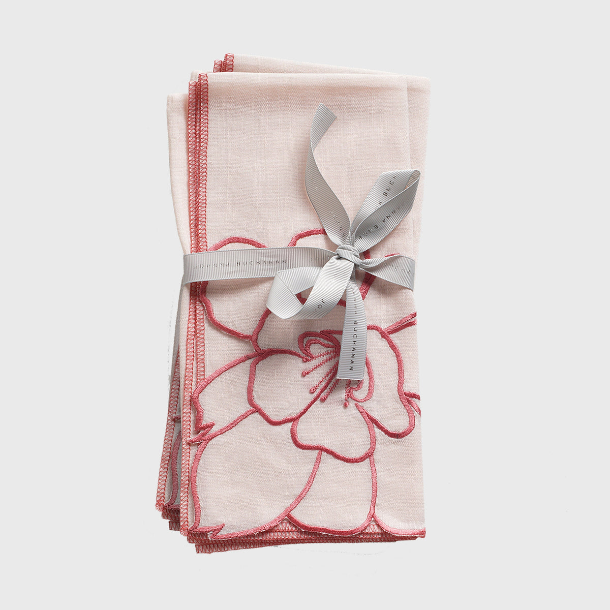 Peony Dinner Napkins – White (Set of 2)
