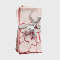Peony Dinner Napkins – White (Set of 2)