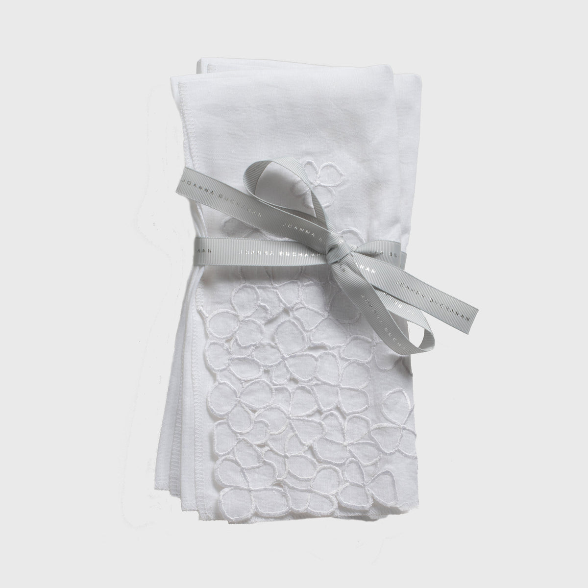 Hydrangea Dinner Napkins – White (Set of 2)