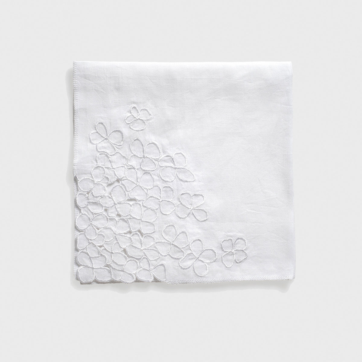 Hydrangea Dinner Napkins – White (Set of 2)