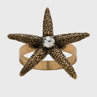 Starfish Skinny Napkin Rings – Bronze (Set of 4)