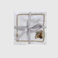 Stripey Bee Cocktail Napkins – Set of 4