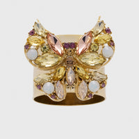 Jeweled Butterfly Napkin Rings – Yellow (Set of 2)