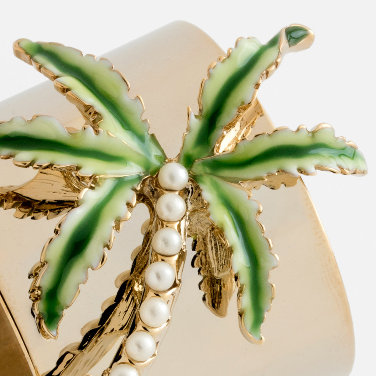 Palm Tree Napkin Rings – Set of 2