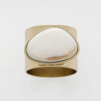 Gilt Edge Shell Napkin Rings – Mother of Pearl (Set of 2)
