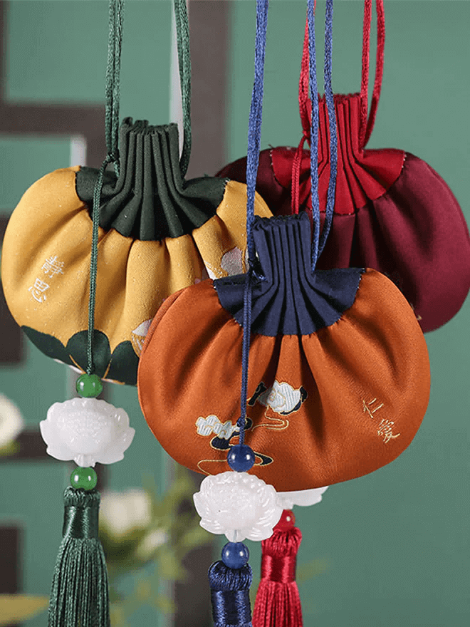 Traditional Chinese Lotus Sachets (Various Colors)