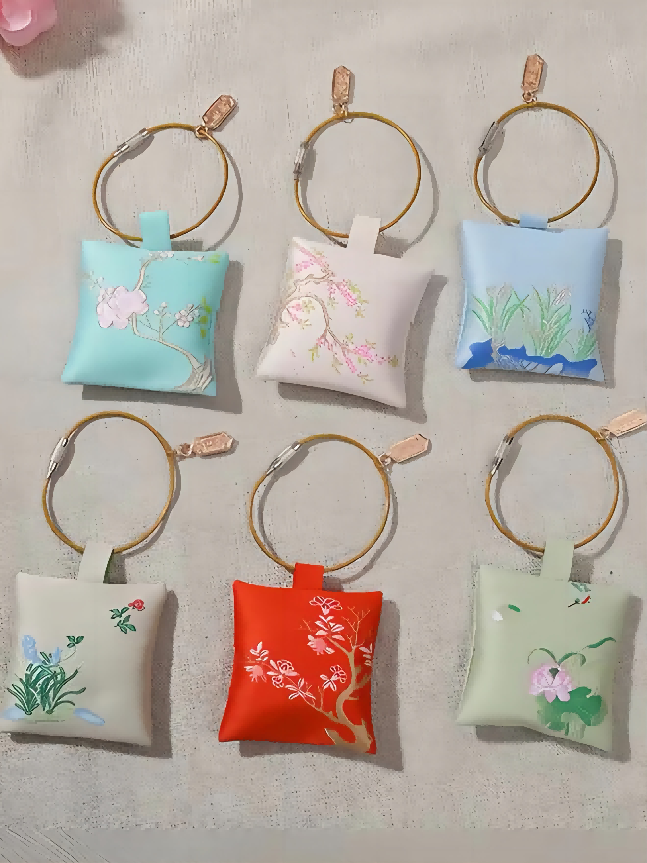 Traditional Chinese Keychain Sachets (Various Colors)