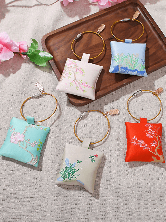 Traditional Chinese Keychain Sachets (Various Colors)