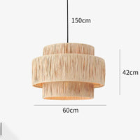 Artful Hand-Knitted Rattan Pendant (Various Styles)