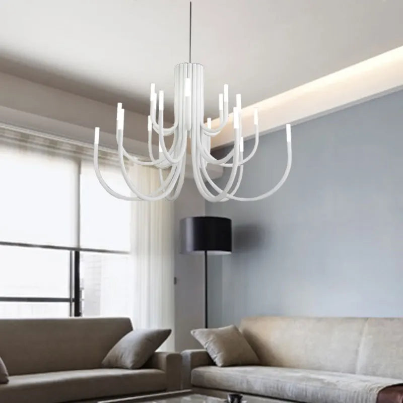 Modern Nordic Multiarm Chandelier (Various Colors and Sizes)