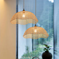 Modern Hand-Woven Bamboo Pendant Lights (Various Sizes)