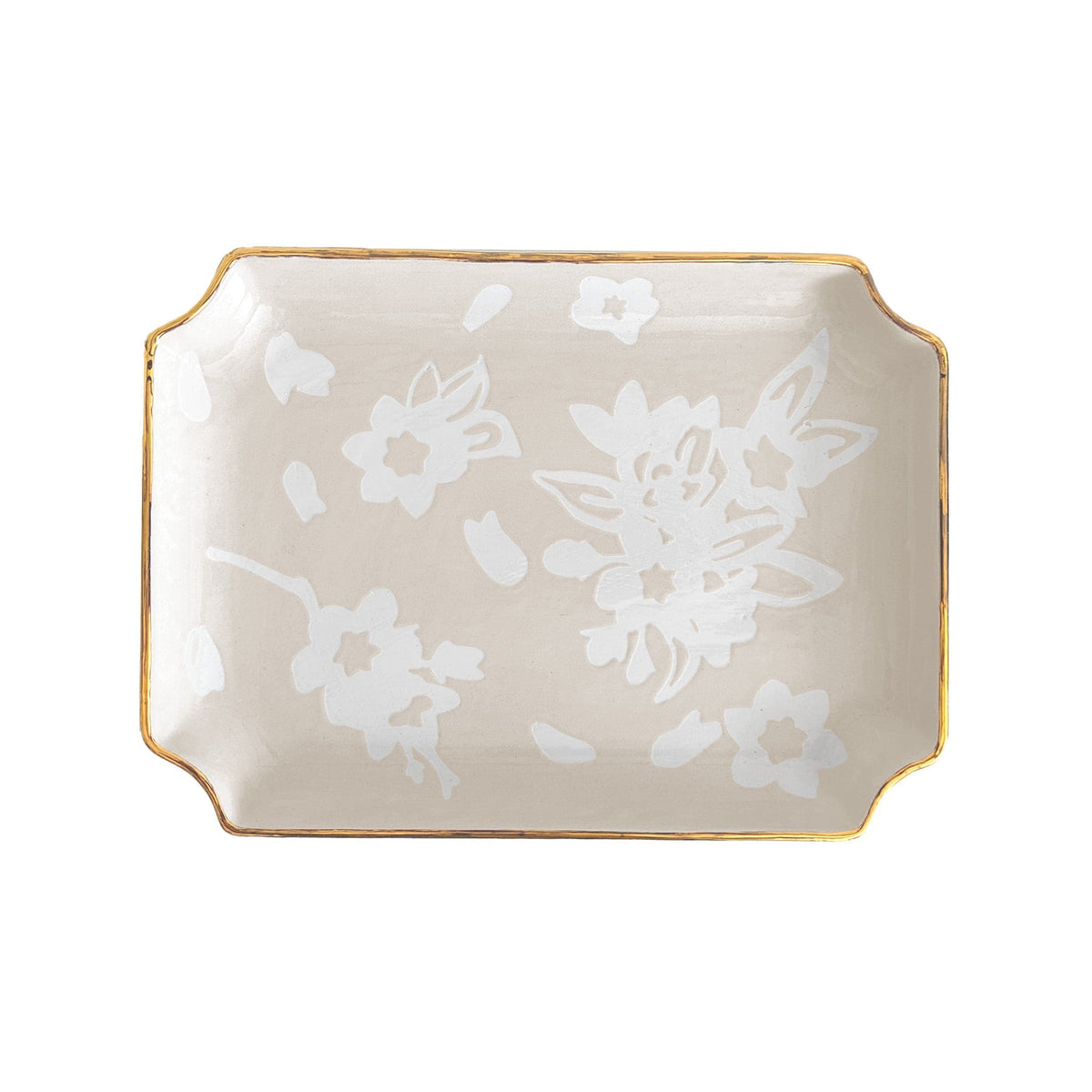 Sakura Trays with 22K Gold Accent (Various Colors)