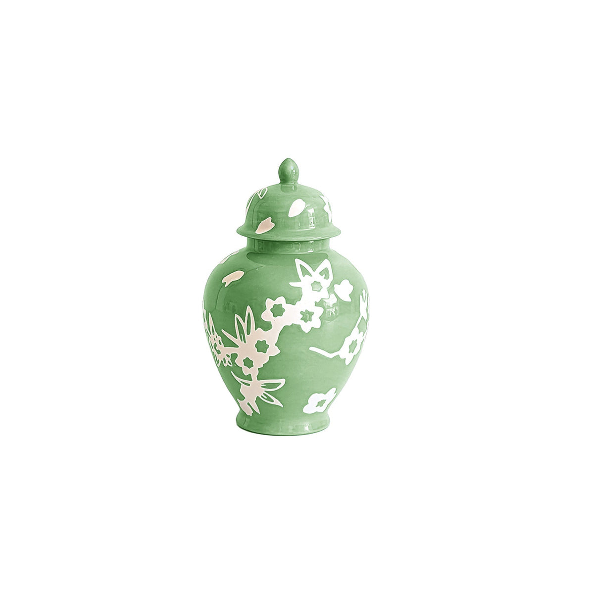 Sakura Ginger Jars in Cabbage Patch Green (Various Sizes)