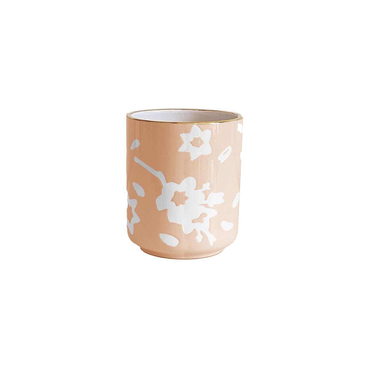 Sakura Vase with 22K Gold Accent (Various Sizes & Colors)