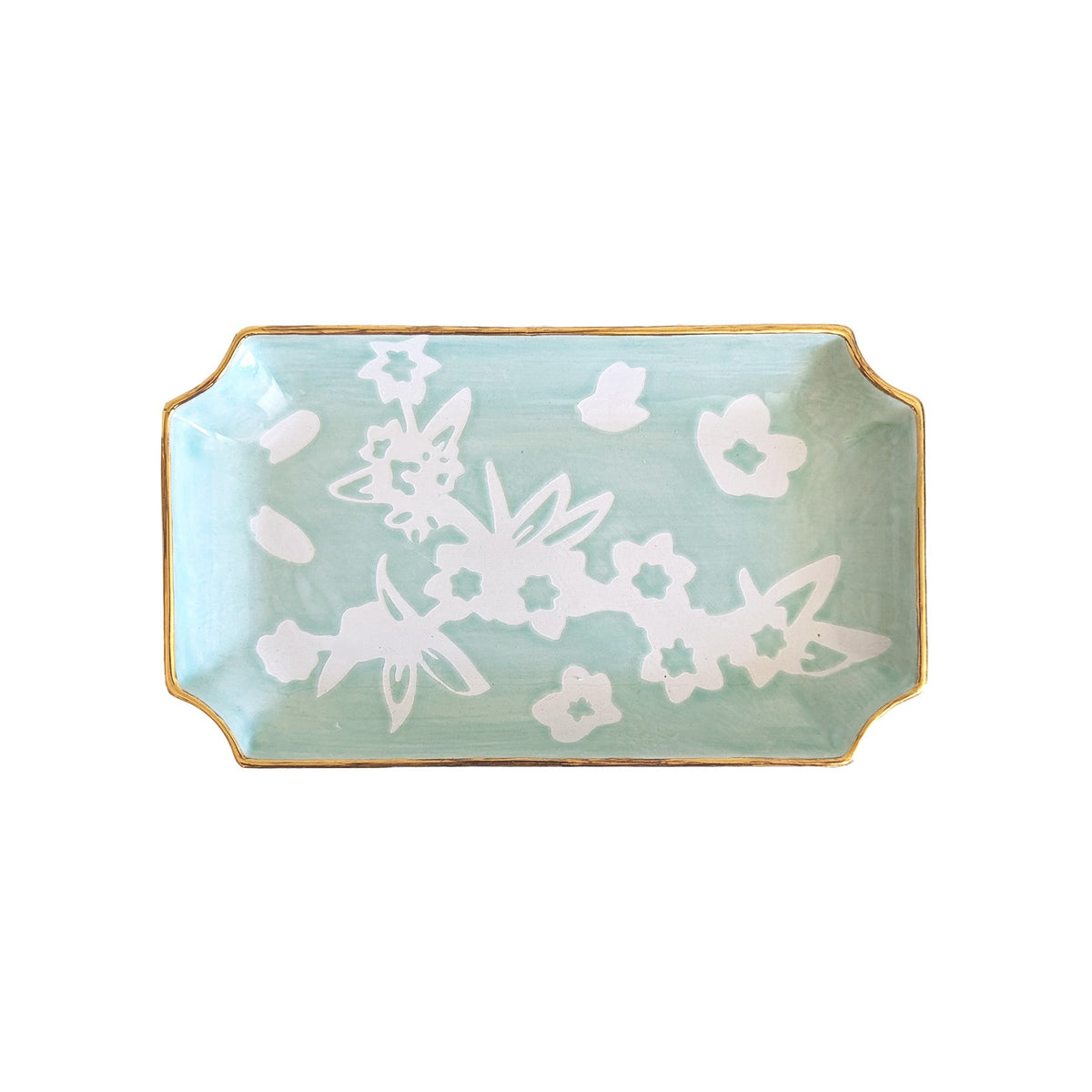 Sakura Trays with 22K Gold Accent (Various Colors)