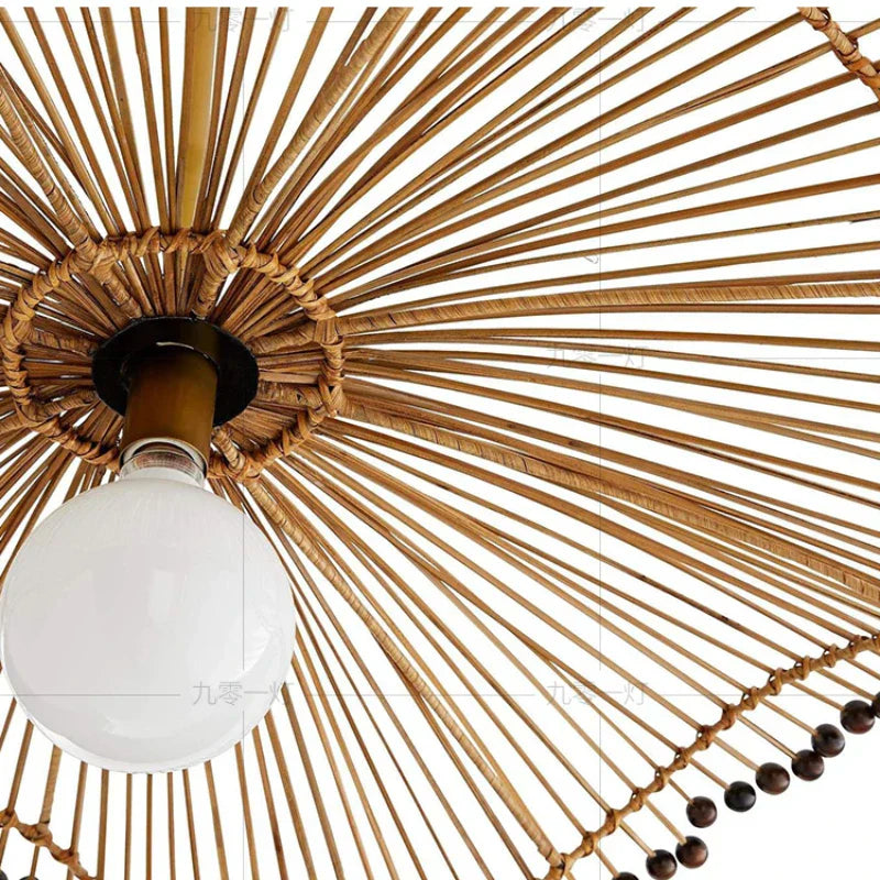 Japanese Bamboo Woven Pendant Lamp (3 Sizes)