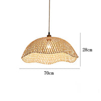 Modern Hand-Woven Bamboo Pendant Lights (Various Sizes)