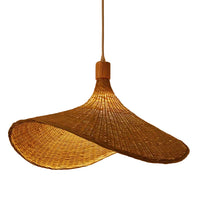 Classic Straw Hat Handmade Bamboo Pendant (Various Sizes)