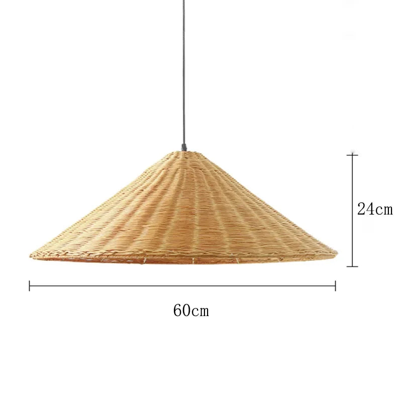 Minimalist Rattan Dou Pendant Light