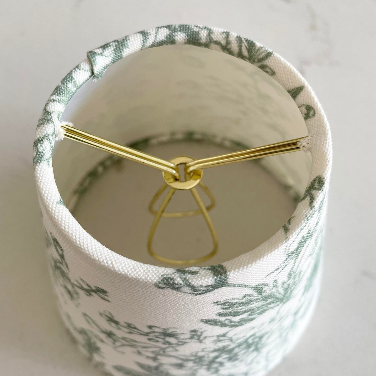 Blue Floral Sconce Shade in Honey Bee