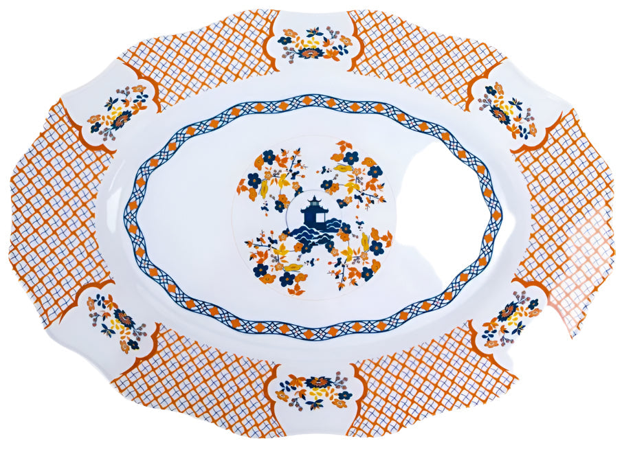 Blooming Sunset Pagoda Melamine Dinnerware Collection