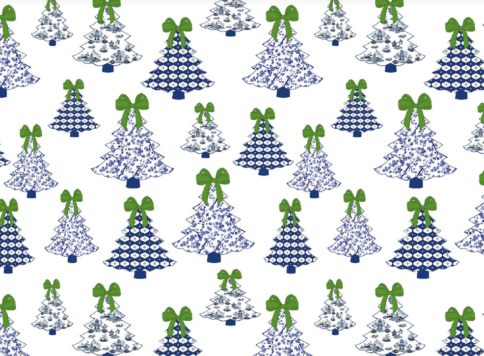 Christmas Tree with Green Bow