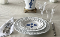 White Pierced Floral Dinnerware