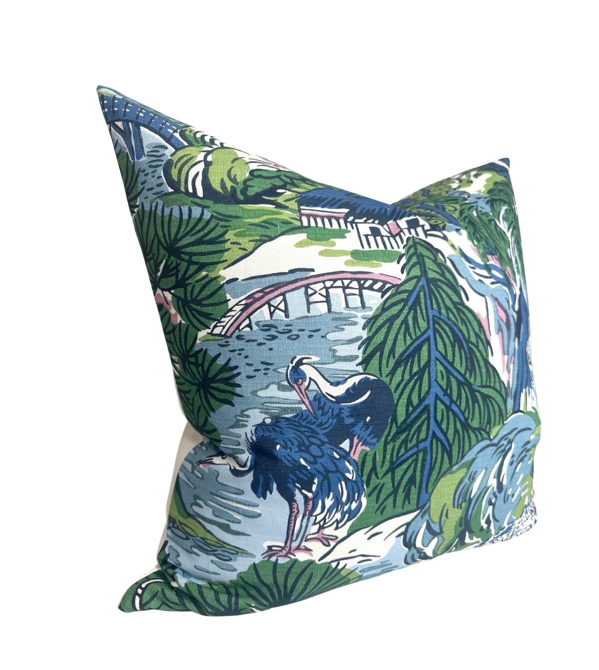 Pagoda Pillow Cover in Blue (Various Sizes & Colors)