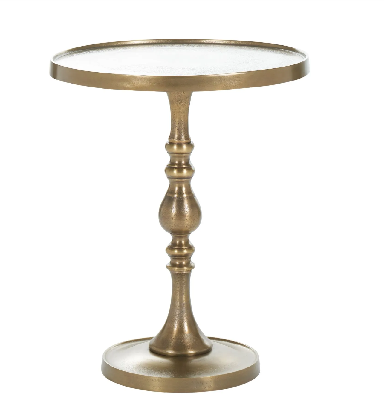 Antique Brass Accent Table