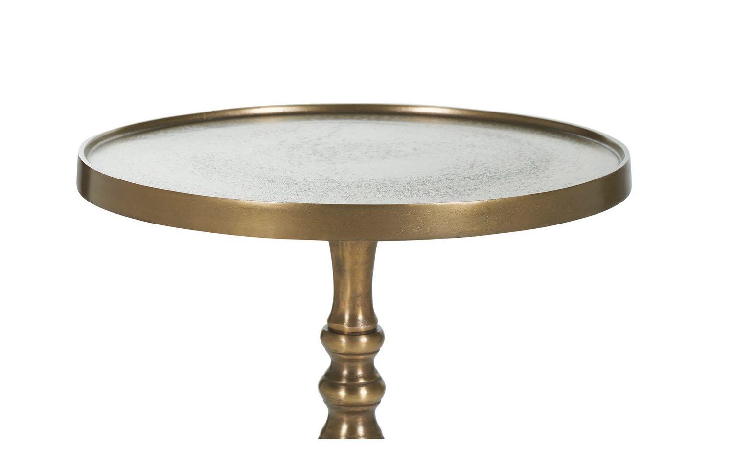 Antique Brass Accent Table