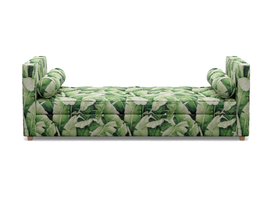 Palm Upholstered Daybed with Pop-Up Trundle – Converts to Queen