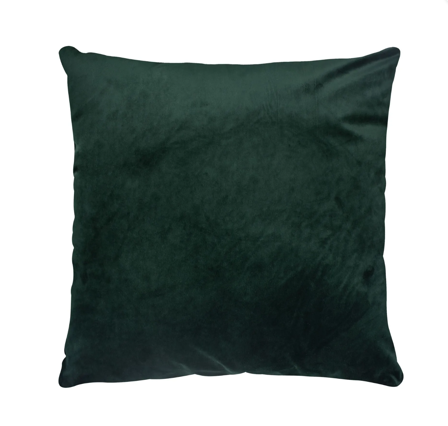 Hunter Green Solid Velvet Pillow 20" x 20"