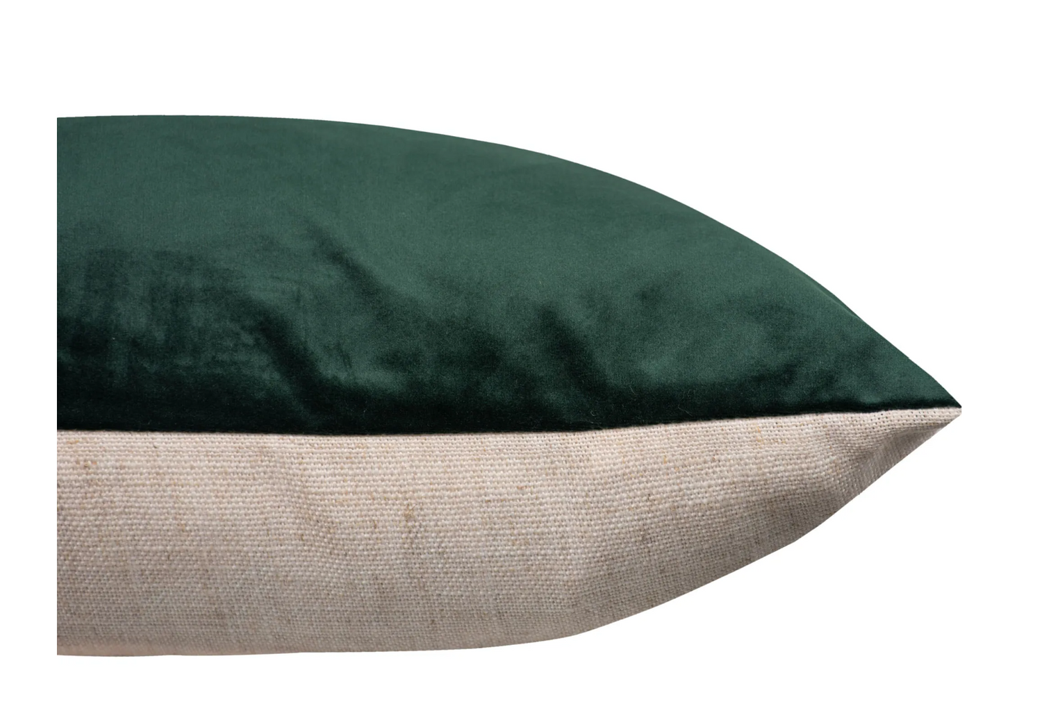 Hunter Green Solid Velvet Pillow 20" x 20"