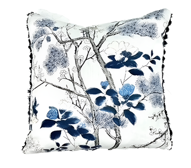 NH Mandeville Collection Bird & Tassel Euro Pillow 26" x 26"