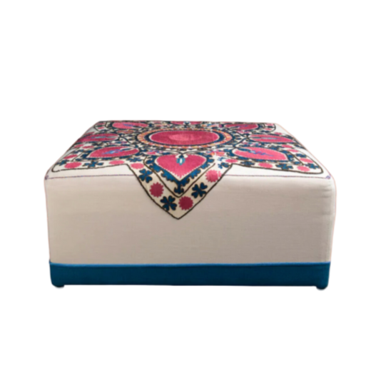 Suzani for Spring Ottoman