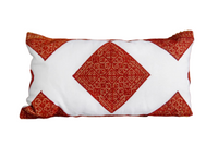 Medina of Fez Pillow, Ivory / Red