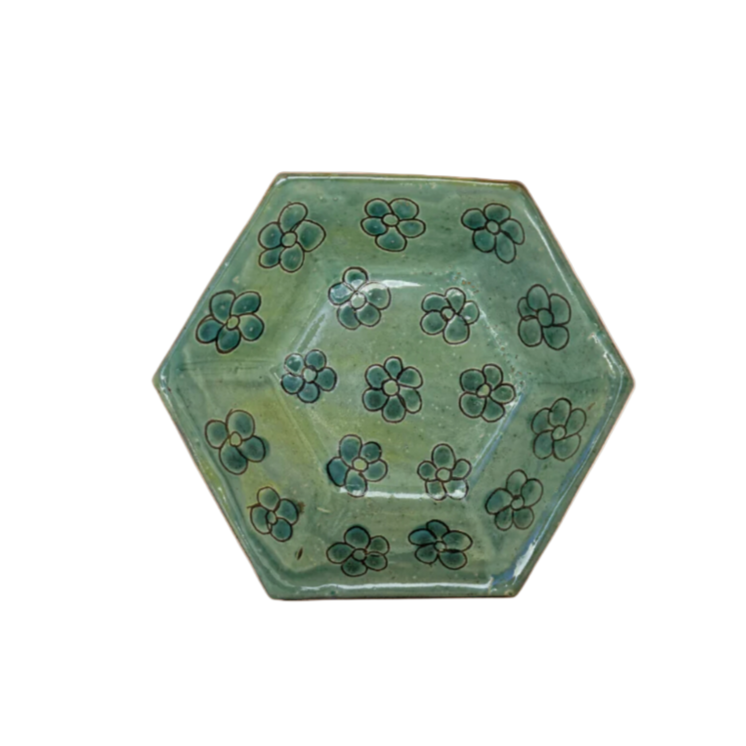 Daisy Hexagon Small Plate