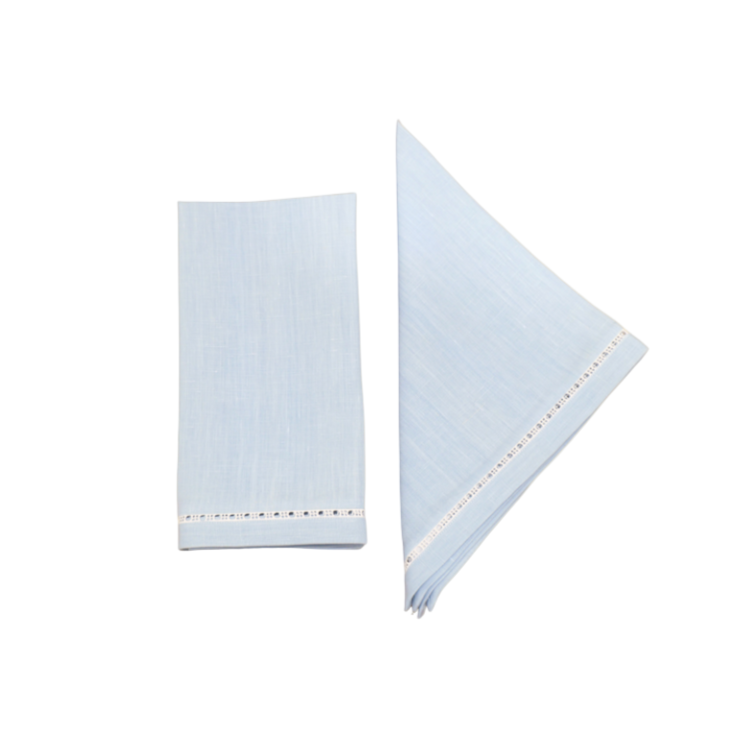Pearl Napkins, Pale Blue