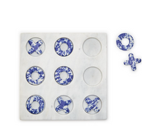 Blue Marble Hand-Crafted Tic-Tac-Toe