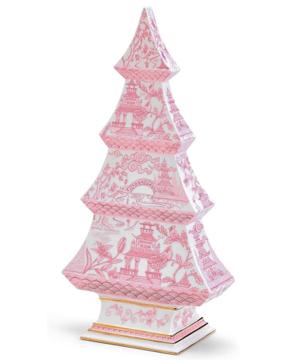 Chinoiserie Pastel Pink Tree