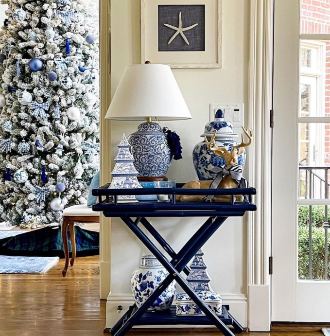 Blue & White Christmas Tree