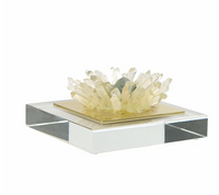 Quartz Flower on Square Acrylic Stand