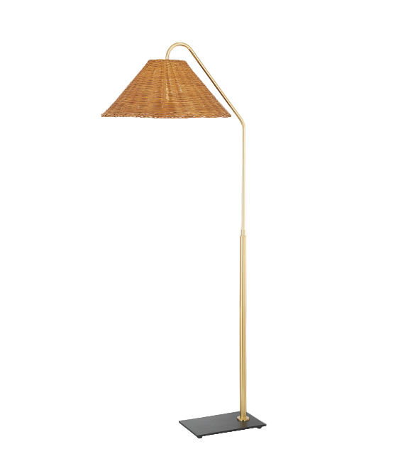 Rattan Shade Floor Lamp