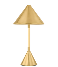 Rechargeable Brushed Brass LED Table Lamp