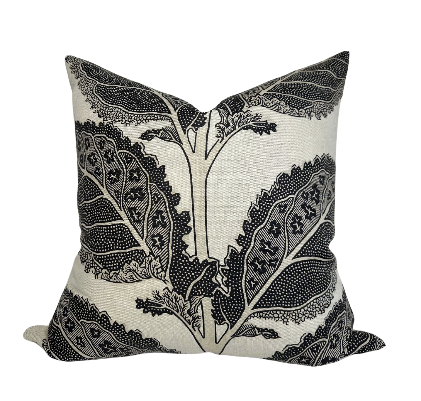 Lacinato Pillow Cover in Basalt Black (Various Sizes & Colors)