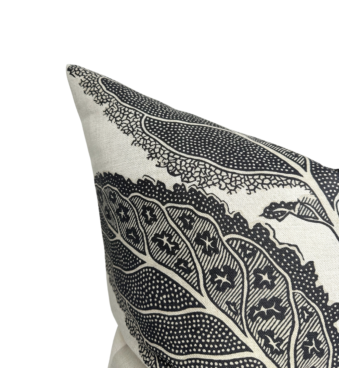 Lacinato Pillow Cover in Basalt Black (Various Sizes & Colors)