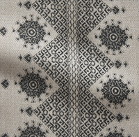 Carmania Pillow Cover in Charcoal, Indoor Outdoor Pillows (Various Sizes)